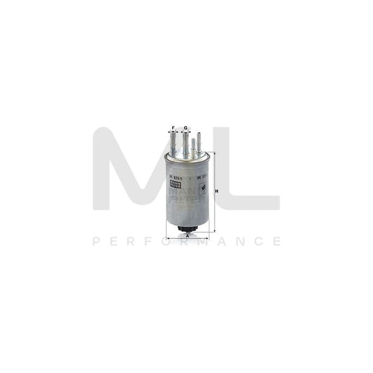 MANN-FILTER WK 829/5 Fuel filter In-Line Filter | ML Performance Car Parts