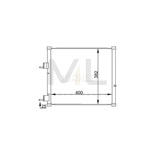 MAHLE ORIGINAL AC 184 000S Air conditioning condenser without dryer | ML Performance Car Parts