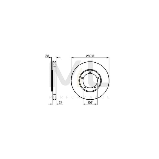 BOSCH 0 986 478 309 Brake Disc for PORSCHE 911 Internally Vented, Vented, Oiled, with bolts/screws | ML Performance Car Parts