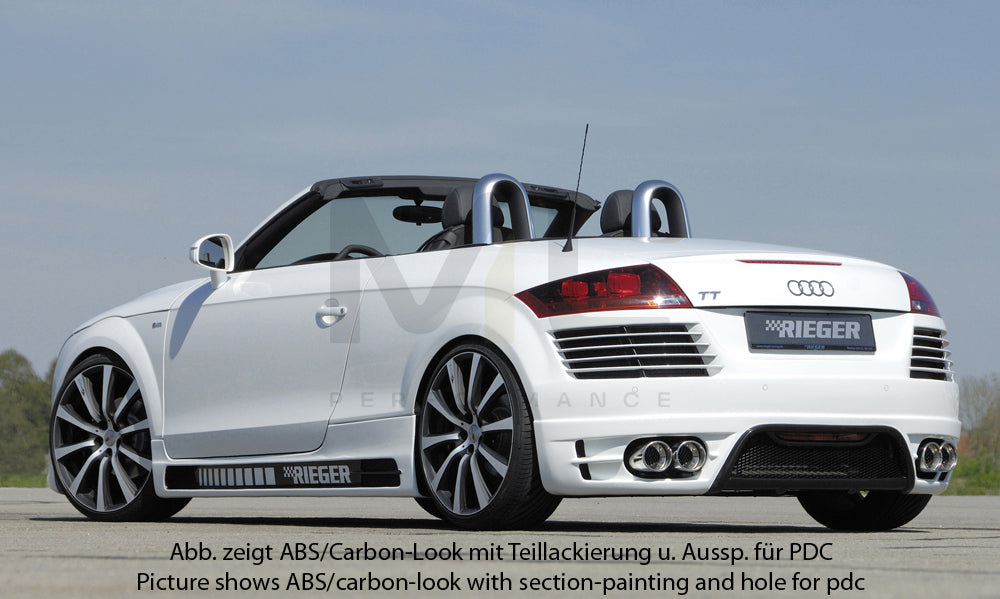 Rieger 00099051 Audi 8J TT Rear Bumper 3 | ML Performance UK Car Parts