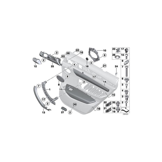 Genuine BMW 51417258793 F25 F26 Armrest, Left BEIGE (Inc. X3 18d, X3 30dX & X4 28iX) | ML Performance UK Car Parts