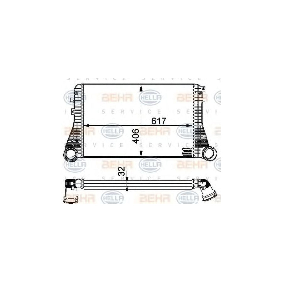 Hella 8ML 376 723-541 Intercooler