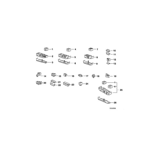 Genuine BMW 16131181031 E34 E32 E36 Clip AKF (Inc. 540i, 325td & 325i) | ML Performance UK Car Parts