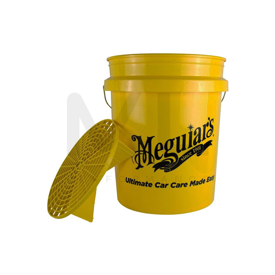 Meguiars Professional Yellow 5 Us Gallon Bucket & Grit Guard