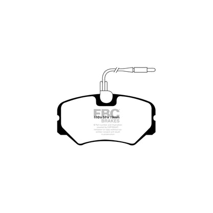 EBC PDKF1568 Peugeot Ultimax Front Brake Pad & Plain Disc Kit - Bendix/Girling/TRW Caliper (Inc. 306 & 405) 2 | ML Performance UK Car Parts