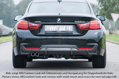 Rieger 00053476 BMW 4 Series F32 F33 F36 Rear Diffuser 6 | ML Performance UK Car Parts
