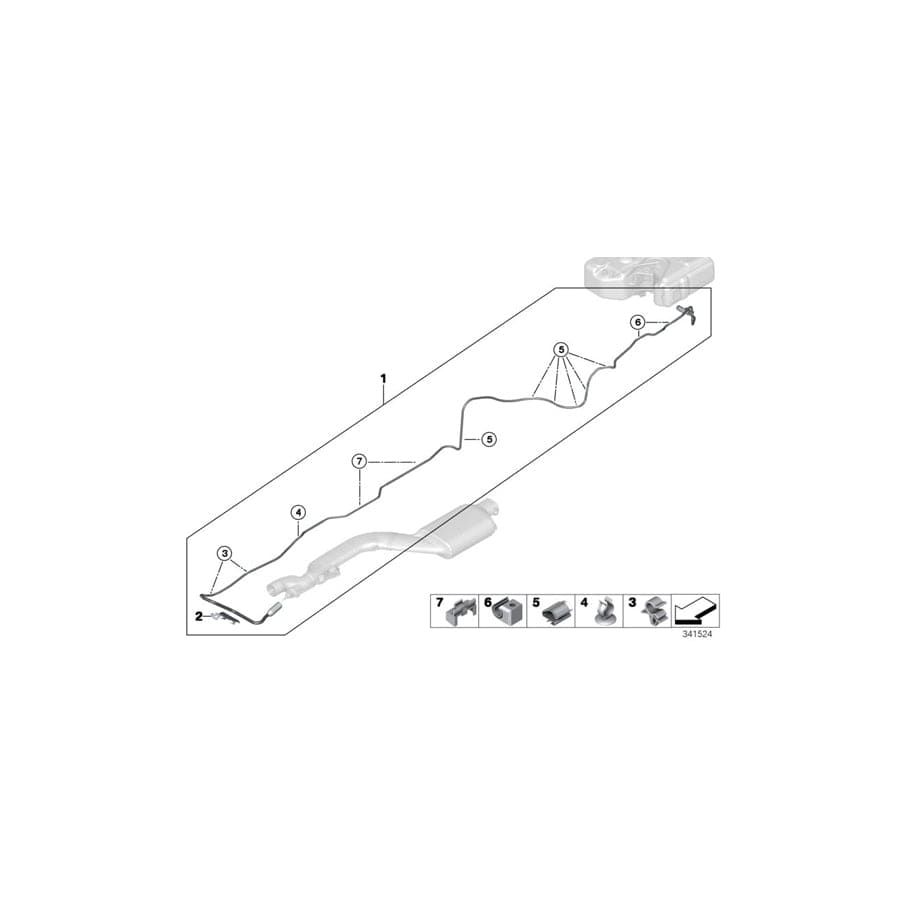 Genuine BMW 16197339194 F02 Metering Line (Inc. 740LdX) | ML Performance UK Car Parts