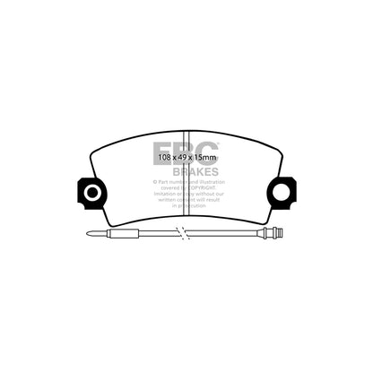 EBC DP651 Citroen Peugeot Ultimax Front Brake Pads (Inc. Visa & 104) 2 | ML Performance UK Car Parts
