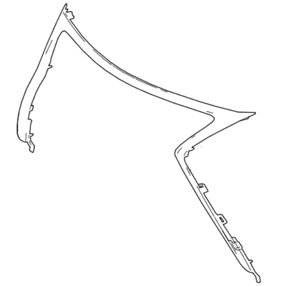 Genuine Lexus 53121-78010 NX Chrome Grille Surround Moulding