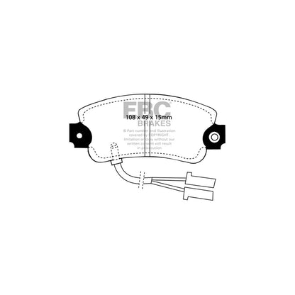 EBC DP653 Alfa Romeo Ultimax Front Brake Pads - ATE Caliper (Inc. 33 & Sprint) 2 | ML Performance UK Car Parts