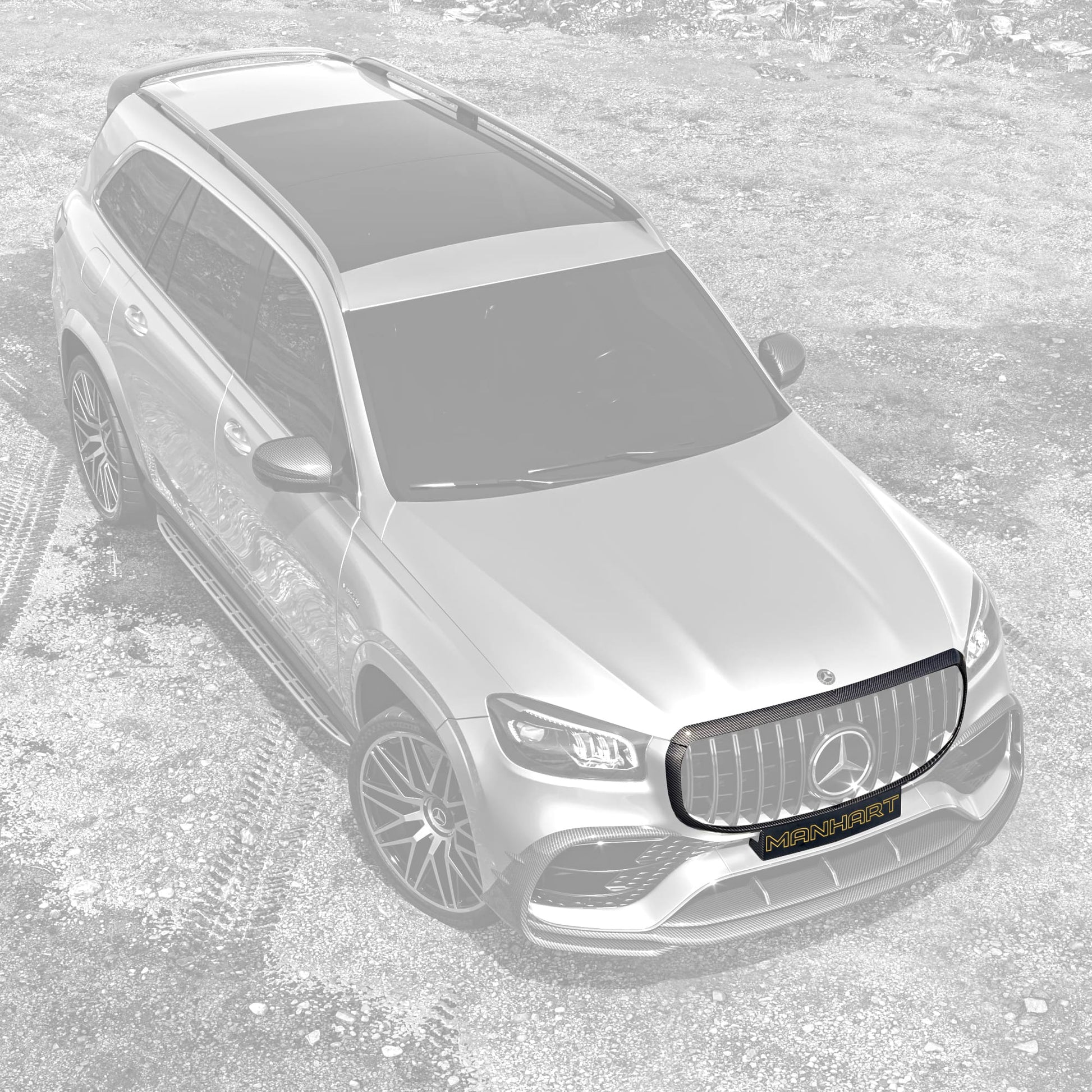 MANHART CARBON GRILLE COVER FOR MERCEDES-AMG GLS 63