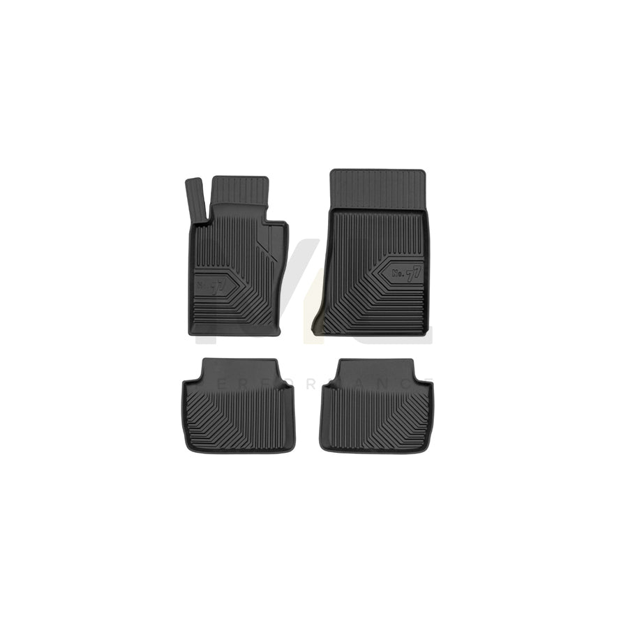 FROGUM Tailored, No.77 77409668 Floor mat set for BMW 3 Series Elastomer, Front and Rear, Quantity: 4, Black | ML Performance Car Parts