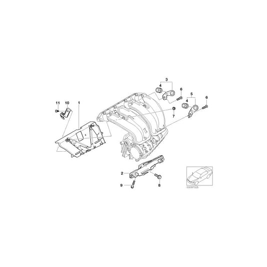 Genuine BMW 11617512375 E46 Holder (Inc. 316ti, 316i & 318Ci) | ML Performance UK Car Parts
