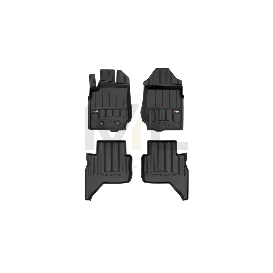 FROGUM Tailored, ProLine 3D409880 Floor mat set for FORD Ranger Mk3 (TKE) Elastomer, Front and Rear, Quantity: 4, Black | ML Performance Car Parts