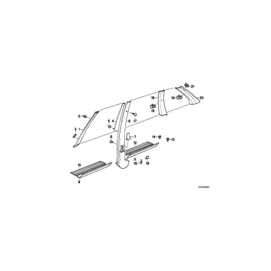Genuine BMW 51437194187 G06 E32 Clip (Inc. Z3 3.0i, 740iL & 440iX) | ML Performance UK Car Parts