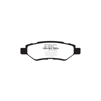 EBC PDKR200 Cadillac Saab Ultimax Rear Brake Pad & Plain Disc Kit (Inc. SRX & 9-4X) 2 | ML Performance UK Car Parts