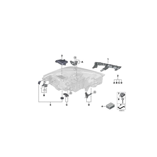 Genuine BMW 63119448113 F40 F44 Repair Kit, Left Headlight (Inc. 218i, 228iX & 220d) | ML Performance UK Car Parts