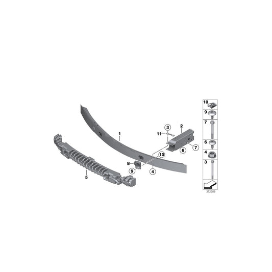 Genuine BMW 51117338525 F25 F26 Shock Absorber Front ECE (Inc. X4 35iX, X3 35dX & X4 20dX) | ML Performance UK