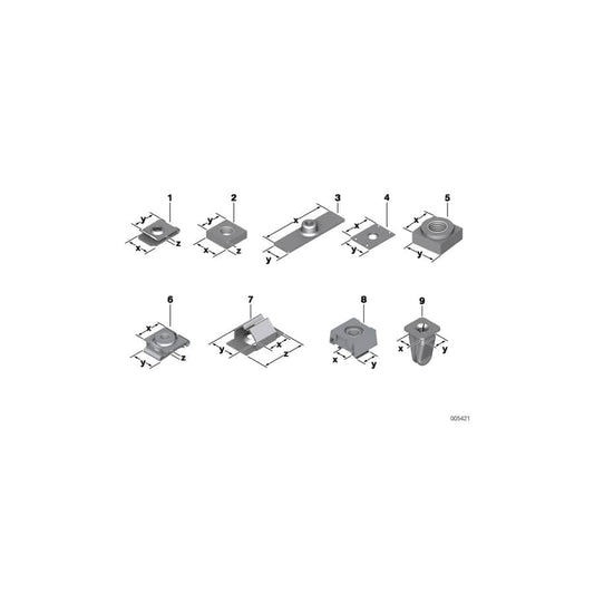 Genuine BMW 11712243019 F01 F12 E60 Nut Holder M4 (Inc. 528iX, 740Le & 630d) | ML Performance UK Car Parts