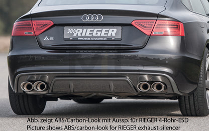 Rieger 00088040 Audi B8 B81 A5 Rear Diffuser 1 | ML Performance UK Car Parts