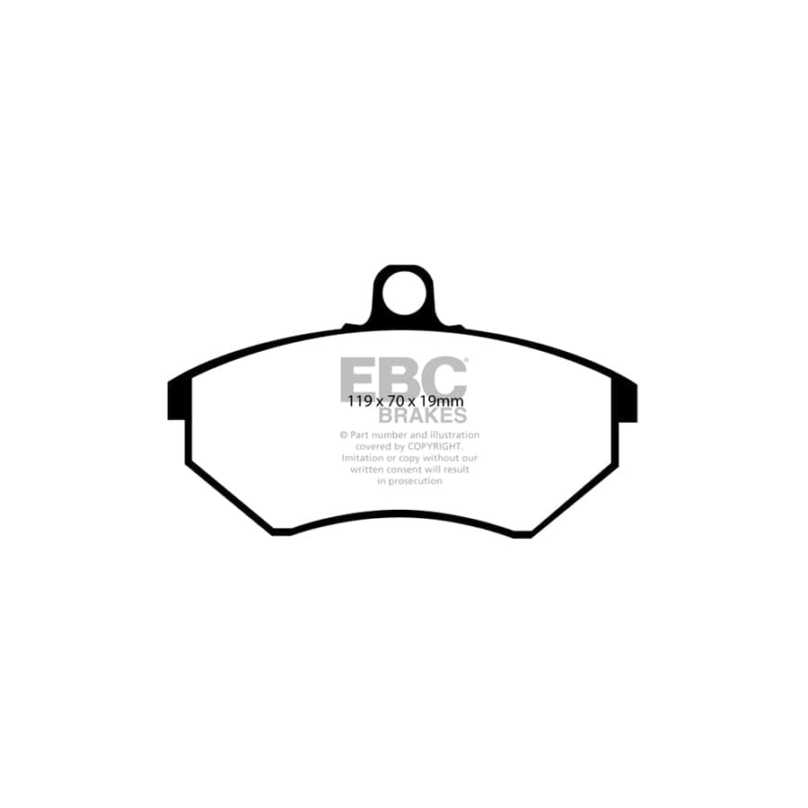 EBC PDKF1768 Seat VW Ultimax Front Brake Pad & Plain Disc Kit - Girling/TRW Caliper (Inc. Cordoba, Ibiza, Corrado, Golf) 2 | ML Performance UK Car Parts