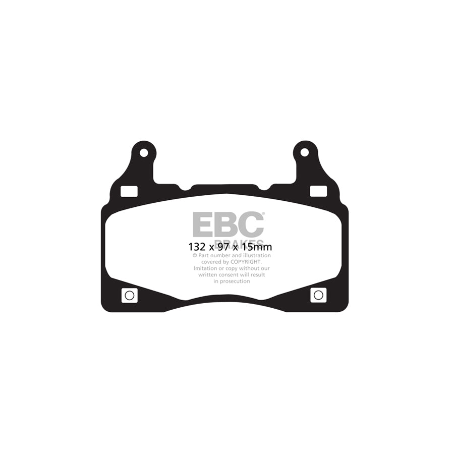 EBC PD14KF753 Chevrolet Camaro Bluestuff Front Brake Pad & GD Disc Kit - Brembo Caliper 2 | ML Performance UK Car Parts
