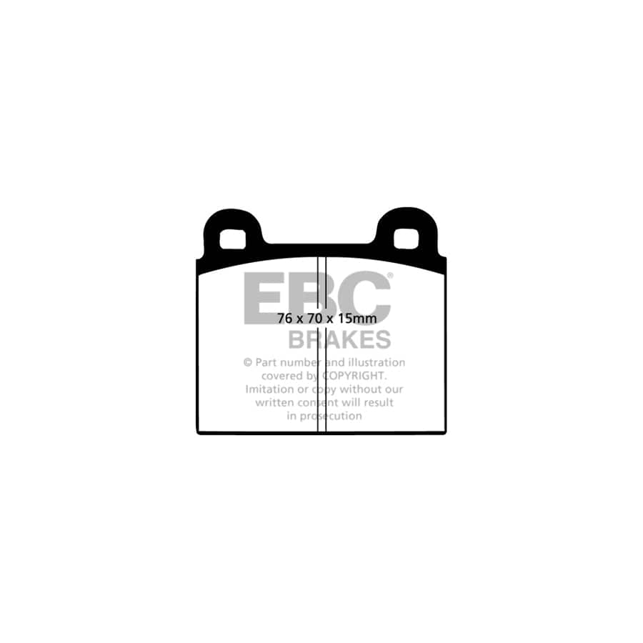 EBC PD04KF012 Mercedes-Benz R107 Bluestuff Front Brake Pad & Plain Disc Kit - ATE Caliper 2 | ML Performance UK Car Parts