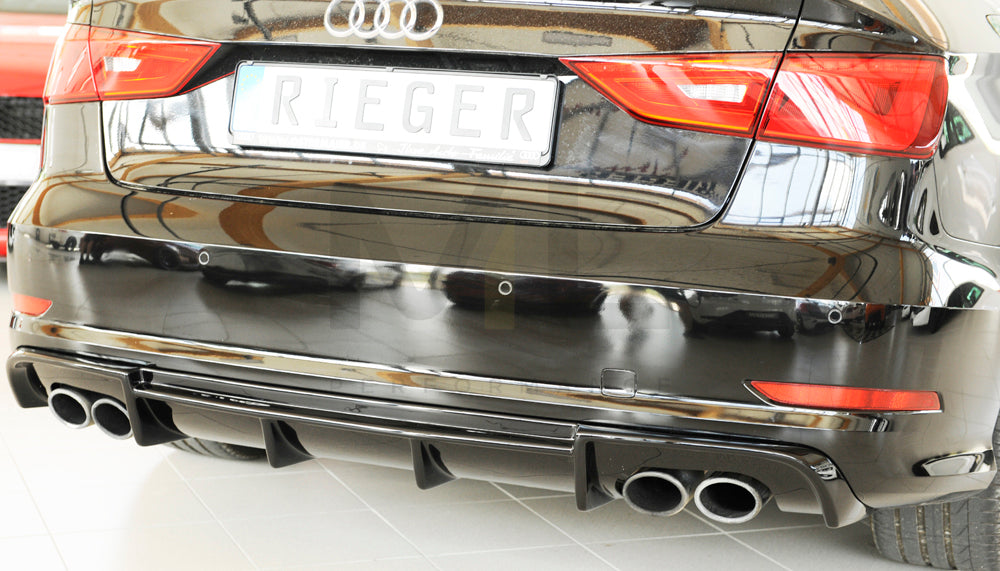 Rieger 00088164 Audi 8V S3 Rear Diffuser 5 | ML Performance UK Car Parts