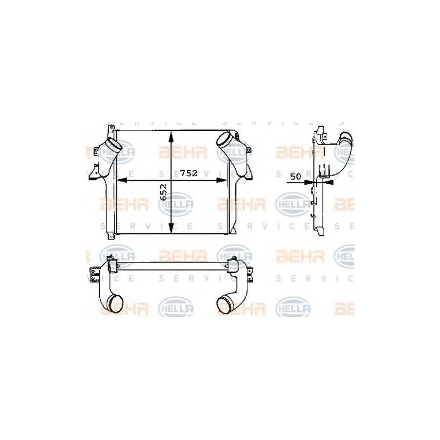 Hella 8ML 376 723-721 Intercooler