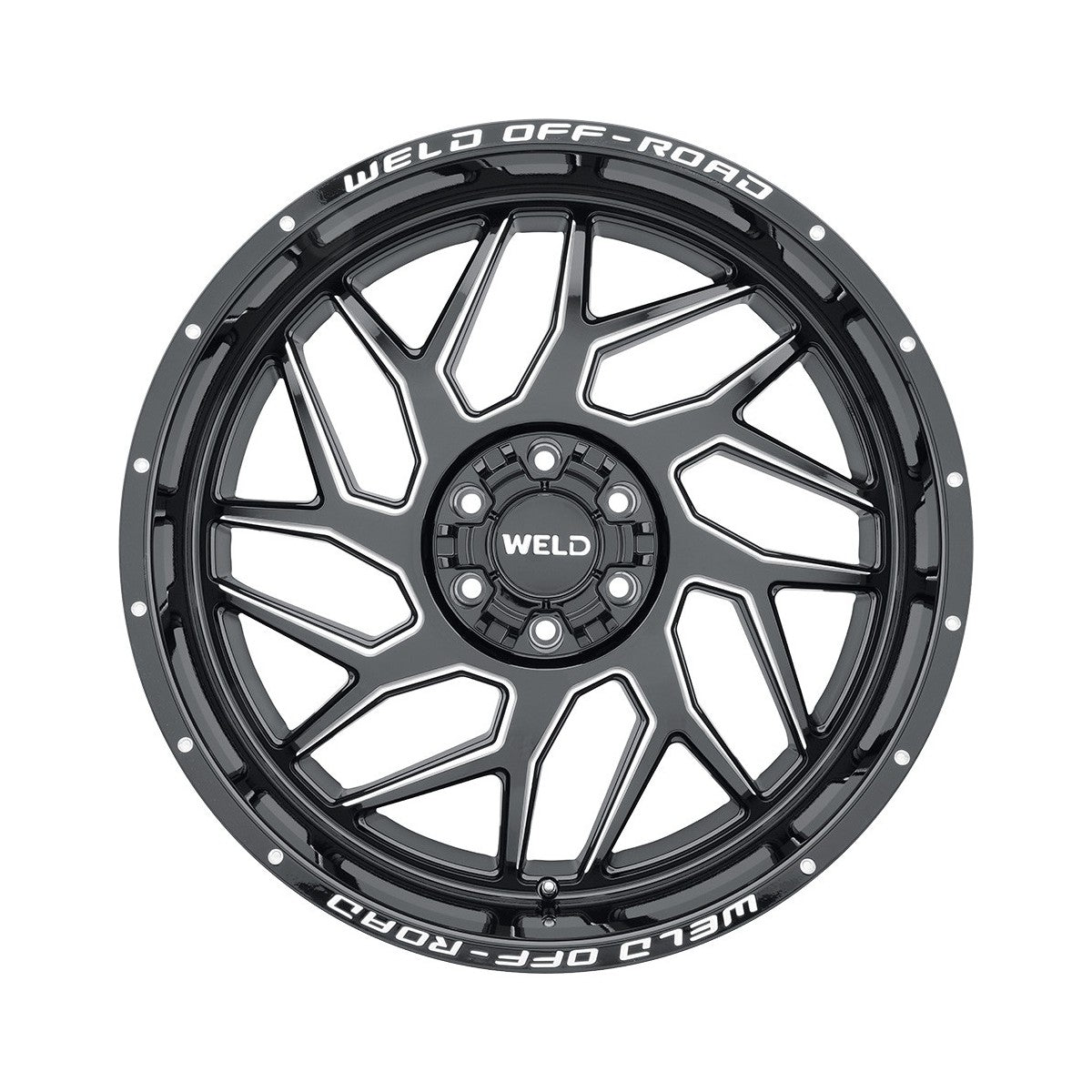 Weld W11700098475-P2 Fulcrum W117 Wheel 20x10 6x139.7 ET-18 BS4.75 Gloss Black MIL