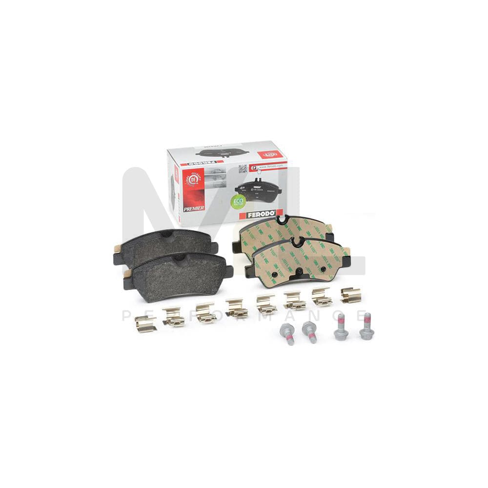 Ferodo Premier Eco Friction Fdb1468 Brake Pad Set Incl. Wear Warning Contact, With Brake Caliper Screws, With Accessories | ML Performance Car Parts