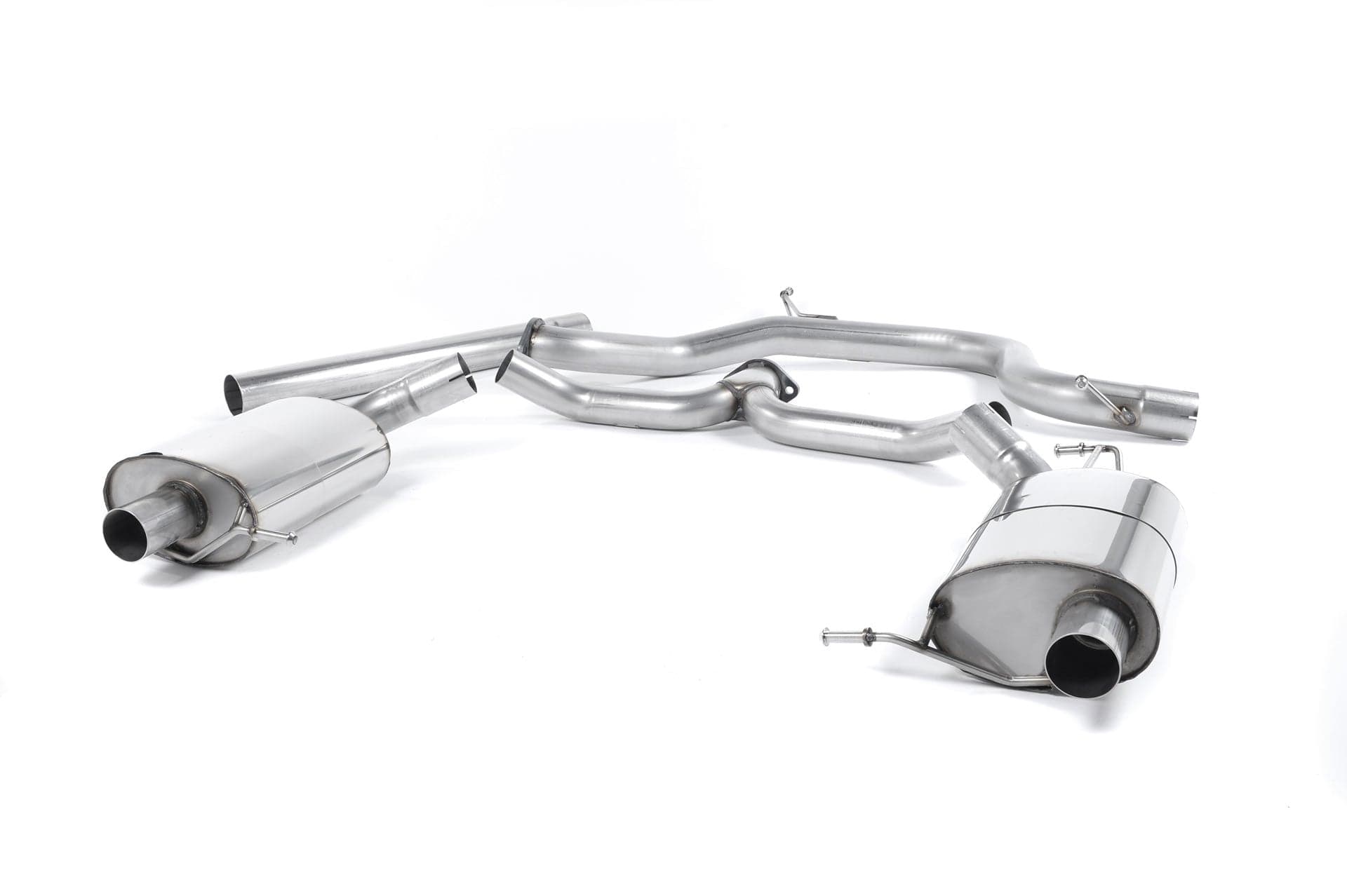 MillTek SSXSK021 Skoda Octavia Non-Resonated Cat-Back Exhaust with OE Tips