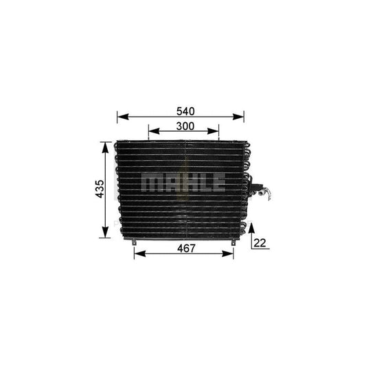 MAHLE ORIGINAL AC 166 000S Air conditioning condenser without dryer | ML Performance Car Parts