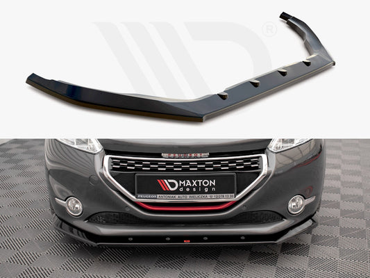 Maxton Design PE-208-1-GTI-FD1T Front Splitter V.1 Peugeot 208 GTI MK1 | ML Performance UK Car Parts