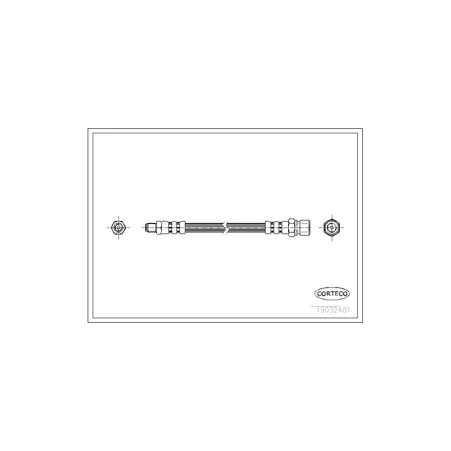 Corteco 19032481 Brake Hose Suitable For Mercedes-Benz G-Class | ML Performance UK