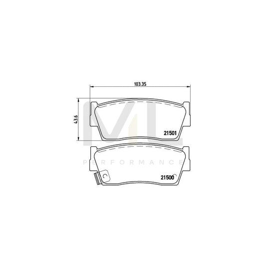 Brembo P 79 006 Brake Pad Set With Acoustic Wear Warning | ML Performance Car Parts