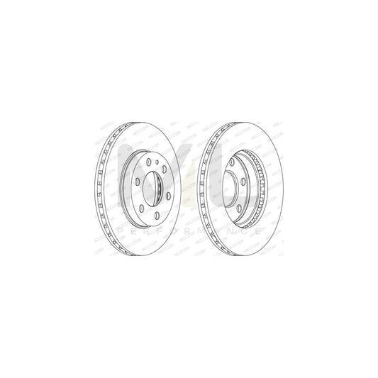 FERODO PREMIER FCR314A Brake Disc for IVECO Daily Vented | ML Performance Car Parts