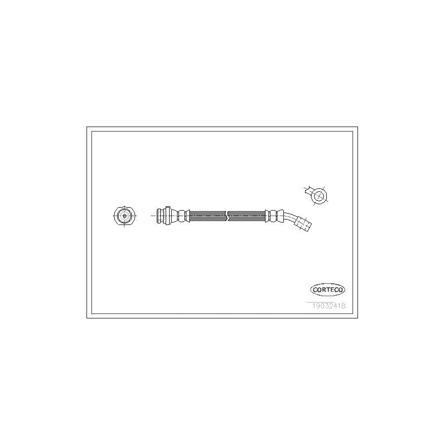 Corteco 19032418 Brake Hose For Nissan Micra Ii Hatchback (K11) | ML Performance UK