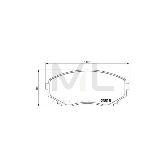 Brembo P 49 028 Brake Pad Set With Acoustic Wear Warning | ML Performance Car Parts