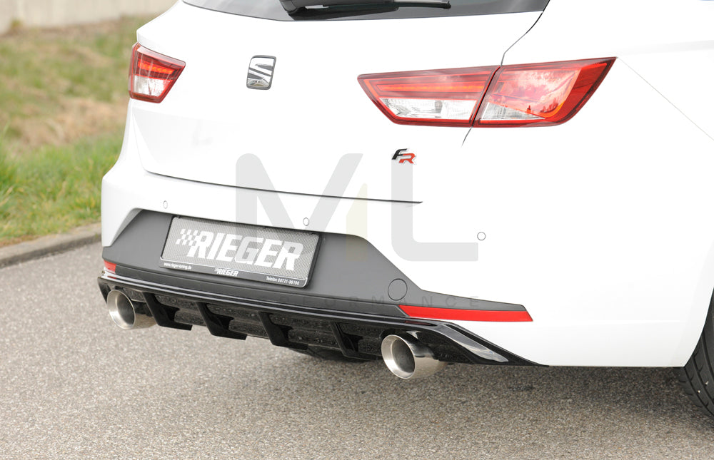 Rieger 00088104 SEAT 5F Leon FR Rear Diffuser 2 | ML Performance UK Car Parts