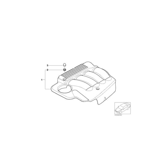 Genuine BMW 11617509095 E46 Rubber Grommet (Inc. 318Ci, 316i & 318ti) | ML Performance UK Car Parts