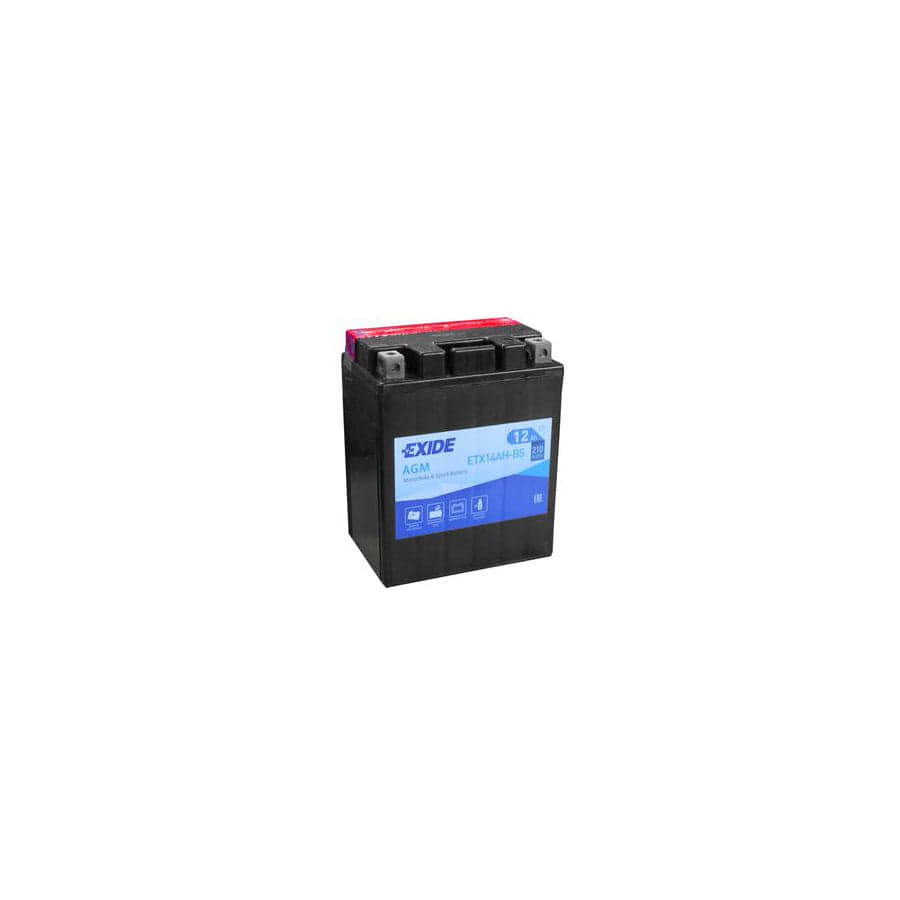 Exide ETX14AH-BS 12V Motorcycle Battery | ML Performance UK Car Parts