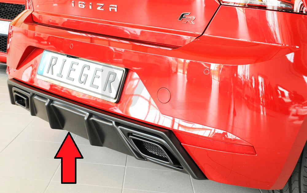 Rieger 00027101 SEAT KJ Rear Diffuser (Ibiza FR & Ibiza) 1 | ML Performance UK Car Parts