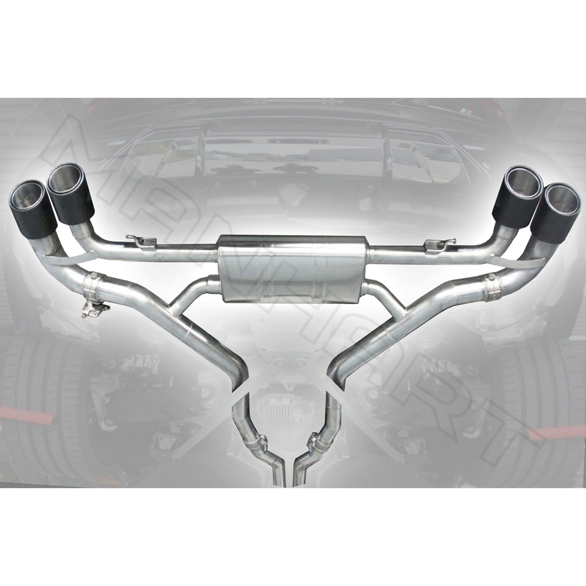 MANHART MH5F9511200 SLIP-ON SPORT EXHAUST FOR BMW F95 / F96 X5M / X6M (COMPETITION) WITH VALVE CONTROL