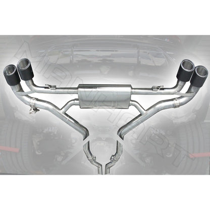 MANHART MH5F9511200 SLIP-ON SPORT EXHAUST FOR BMW F95 / F96 X5M / X6M (COMPETITION) WITH VALVE CONTROL