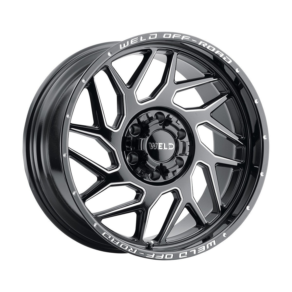 Weld W11702098475-P2 Fulcrum W117 Wheel 20x12 6x139.7 ET-44 BS4.75 Gloss Black MIL