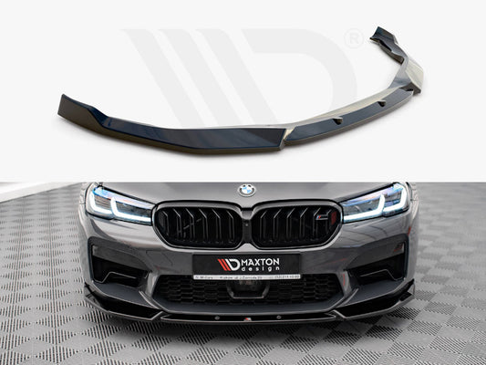 Maxton Design BM-5-90F-M-FD1T Front Splitter V.1 BMW M5 F90 Facelift (2020-) | ML Performance UK Car Parts