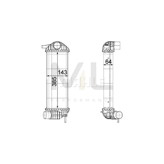 MAHLE ORIGINAL CI 243 000P Intercooler for RENAULT KANGOO | ML Performance Car Parts