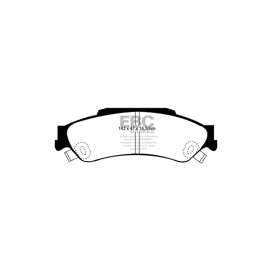 EBC PDKR207 Chevrolet Blazer Ultimax Rear Brake Pad & Plain Disc Kit 2 | ML Performance UK Car Parts