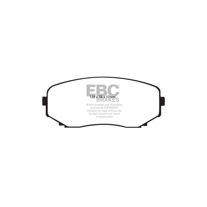 EBC PD13KF769 Ford Edge (U387) Yellowstuff Front Brake Pad & GD Disc Kit 2 | ML Performance UK Car Parts